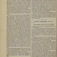 0110 - Page 100 - Revue clinique hebdomadaire. Abcès de l'épididyme. - Hémorrhoïdes procidentes. - Extraction d'une balle de revolver recherchée à l'aide de l'appareil explorateur électrique / Hôpital d'Angoulême. M. Fournier. De l'endocardite primitive chez les militaires