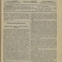 0131 - Page 121 - Sommaire / Revue clinique hebdomadaire. Scarlatine grave anomale ; accidents consécutifs multiples
