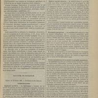 0213 - Page 203 - Hôpital de la Pitié. M. Verneuil. I. Affections testiculaires et hernies. - II. Gommes syphilitiques de la marge de l'anus / Société de biologie. Séance du 20 février 1886. Communications. Appareil hyoïdien. M. Retterer / Centres psycho-moteurs. M. Dupuy / Éclampsie puerpérale. M. Doléris / Cornes antérieures de la moelle et atrophie musculaire. M. Babinsky