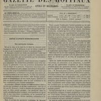 0323 - Page 313 - Sommaire / Revue clinique hebdomadaire. Des paralysies toxiques