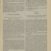 0327 - Page 317 - Thérapeutique. Principes de l'alimentation des enfants. Par M. le Docteur Achenne / Société de chirurgie. Séance du 31 mars 1886. Présentations de malades. Tuberculose osseuse. M. Nicaise / Tumeur de l'orbite. M. Le Fort / Variétés. Un savant d'autrefois. - Son mémorial (1780-1865) publié par ses fils les Docteurs A. et G. Léon-Dufour