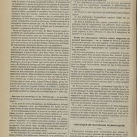 0796 - Page 786 - Association française pour l'avancement des sciences, XVe session (1886). Congrès de Nancy. I. Section des sciences médicales. Les cardiopathies artérielles et leur curabilité. M. Henri Huchard / Des lois de l'acoustique et du stéthoscope. M. Maurel... / Étude des phénomènes réflexes comme diagnostic du sommeil hypnotique. M. A. Voisin... / Chronique et nouvelles scientifiques