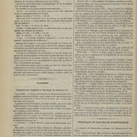 0908 - Page 898 - Hôpital Saint-Joseph. M. Le Bec. I. Kyste multiloculaire ; contenu filant jaune et noir foncé ; larges adhérences ; masse centrale broyée avec la main ; ligature perdue. Guérison. - II. Hystérectomie sus-vaginale ; mort par choc traumatique / Variétés. Extraits des comptes de dépenses de François Ier / Chronique et nouvelles scientifiques
