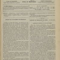 1115 - Page 1105 - Sommaire / Séance de l'Académie de médecine / Faculté de médecine de Paris. M. Brouardel. L'aliénation mentale et la médecine légale
