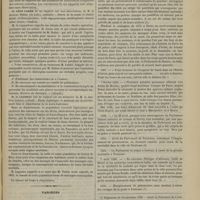 1191 - Page 1181 - Académie de médecine. Séance du 14 décembre 1886. Lecture. Considérations sur la pathogénie des kystes dits séreux de l'orbite, à propos d'une nouvelle observation. M. Panas / Rapports / Variétés. Épidémies et hôpitaux. Par M. Ch. Desmaze