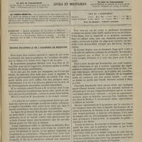 1211 - Page 1201 - Sommaire / Séance solennelle de l'Académie de médecine
