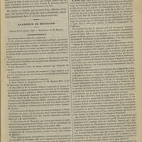 0111 - Page 121 - A propos d'une plaie du crâne par arme à feu. Par M. le Docteur A. Ricard... / Académie de médecine. Séance du 31 janvier 1888. Correspondance / Présentations / Buste de Dechambre. M. Verneuil au nom du comité / Suite de la discussion sur le traitement du furoncle et de l'anthrax. M. Marc Sée
