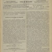 0325 - Page 365 - Sommaire / Séance de l'Académie de médecine / Hôpital Necker. M. Guyon. De l'uréthrotomie externe. (Leçon clinique recueillie par M. Noël Hallé...)