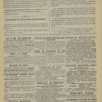 0427 - Page 483 - Société médicale des hôpitaux. Séance du 27 avril 1888. Communications. Anévrysme de l'artère crurale ; méthode de Baccelli. M. Bucquoy / Tubage du larynx dans le croup. M. D'Heilly / Chronique et nouvelles scientifiques