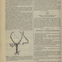 0524 - Page 590 - Instruments et appareils. Axi-pelvimètre du Docteur Marius Rey / Thèses soutenues à la Faculté de médecine de Paris pendant l'année scolaire 1887-1888 / Chronique et nouvelles scientifiques