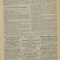 0695 - Page 811 - Thèses soutenues à la Faculté de médecine de Paris pendant l'année scolaire 1887-1888 / Chronique et nouvelles scientifiques. Hôpitaux de Lyon / Faculté de médecine de Lille / Faculté des sciences de Toulouse / École supérieure de pharmacie de Nancy / Hygiène de l'enfance