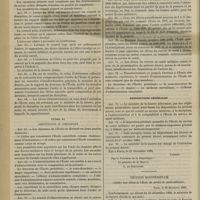 0018 - Page 6 - École du service de santé militaire. Rapport au président de la république française. Décret. Titre V. Régime. - Police. - Discipline / Titre VI. Administration et comptabilité / Dispositions transitoires / Dispositions générales / Décision ministérielle relative aux élèves de l'École du service de santé militaire
