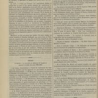 0050 - Page 38 - Société de chirurgie. Séance annuelle du 9 janvier 1889. Giraud-Teulon ; ses oeuvres ; sa vie / Thèses soutenues à la Faculté de médecine de Bordeaux pendant l'année scolaire 1888-1889 / Chronique et nouvelles scientifiques. Hôpitaux de Besançon / Hôpitaux de Poitiers / Faculté de médecine de Bordeaux / École de médecine d'Alger / École de médecine de Nantes / École de médecine de Tours / Bulletin bibliographique