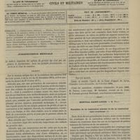 0061 - Page 49 - Sommaire / Jurisprudence médicale. Arrêt / Hôpital Saint-Louis. M. Péan. Parallèle de la castration utérine et de la castration tubo-ovarienne