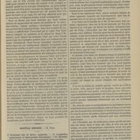 0063 - Page 51 - Hôpital Saint-Louis. M. Péan. Parallèle de la castration utérine et de la castration tubo-ovarienne / Hôpital Necker. M. Peter. I. Plusieurs cas de fièvre typhoïde. - II. Congestion pulmonaire et adénopathie bronchique. - III. Épididymite double, de nature probablement tuberculeuse