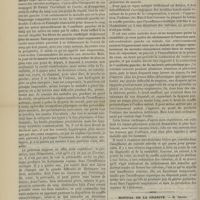 0070 - Page 58 - Hôtel-Dieu. M. Germain Sée. Lésions valvulaires sans troubles fonctionnels / Hôpital de la Charité. M. Segond. Sarcome de l'orbite