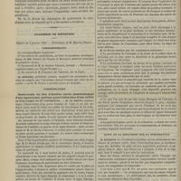0072 - Page 60 - Hôpital de la Charité. M. Segond. Sarcome de l'orbite / Académie de médecine. Séance du 8 janvier 1889 / Correspondance / Communication. Gastrotomie au lieu d'élection suivie immédiatement d'une laparotomie médiane pour l'extraction d'une cuiller en bois longue de 27 centimètres. M. Le Dentu / Suite de la discussion sur le strophantus. M. Bucquoy