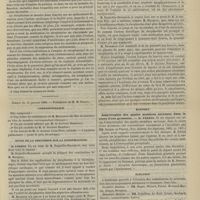 0073 - Page 61 - Académie de médecine. Séance du 8 janvier 1889. Suite de la discussion sur le strophantus. M. Bucquoy / Séance du 15 janvier 1889. Correspondance / Suite de la discussion sur le strophantine / Rapport. Amyotrophie des quatre membres survenue dans le cours d'une grossesse. M. Féréol, communiqué par MM. Desnos et Pinard / Élection