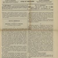 0077 - Page 65 - Sommaire / Revue générale. Mécanisme et théories de l'immunité. Par M. Boulay...