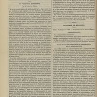 0100 - Page 88 - Hôpital Saint-Louis. M. Péan. Du morcellement appliqué à l'ablation des tumeurs. (Leçons recueillies par M. Lapervenche...) / Thérapeutique. De l'emploi du lactucarium. Par M. le Docteur Delmis / Académie de médecine. Séance du 22 janvier 1889. Correspondance / Suite de la discussion sur le strophantus et la strophantine. M. G. Sée
