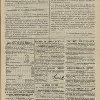 0123 - Page 111 - Thèses soutenues à la Faculté de médecine de Paris pendant l'année scolaire 1888-1889 / Chronique et nouvelles scientifiques. Hôpitaux de Paris / Académie de Nancy / Hygiène de l'enfance