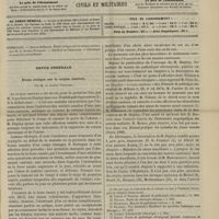 0133 - Page 121 - Sommaire / Revue générale. Étude critique sur le coryza caséeux. Par M. le Docteur Potiquet