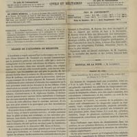 0181 - Page 169 - Sommaire / Séance de l'Académie de médecine / Hôpital de la Pitié. M. Lancereaux. Cancer du rein. (Leçon recueillie par M. le Docteur Albert Mathieu...)