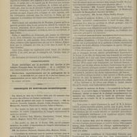 0186 - Page 174 - Académie de médecine. Séance du 12 février 1889. Discussion sur le tétanos. M. Nocard / Communications. Étude statistique sur la mortalité des marins et des soldats français dans les colonies. M. G. Lagneau / Recherche expérimentales sur la pathogénie de la fièvre. M. Hayem, au nom de M. le Docteur Roussy / Chronique et nouvelles scientifiques. Faculté de médecine de Paris / Faculté de médecine de Nancy