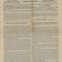 0209 - Page 197 - Sommaire / Séance de l'Académie de médecine / Hôpital Necker. M. Peter. I. Pneumonie bilieuse. - II. Albuminurie gravidique. - III. Déterminations de la scarlatine sur les reins et sur le coeur
