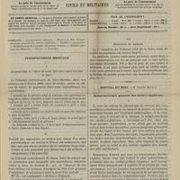 0229 - Page 217 - Sommaire / Jurisprudence médicale. I. Responsabilité de l'officier de santé. Opération ayant entraîné la mort / II. Homicide par imprudence. Le médecin qui, éloigné d'un centre pharmaceutique, est autorisé à délivrer des médicaments, doit tenir dans une armoire fermée à clef les substances dangereuses. L'oubli de cette précaution peut donner lieu à des accidents, et conséquemment à des poursuites / III. Honoraires des médecins / Hôpital du Midi. M. Charles Mauriac. Symptomatologie générale des cérébro-syphiloses