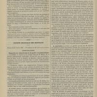 0232 - Page 220 - Rétrécissement de l'urèthre. Électrolyse linéaire. Par M. le Docteur J. Chapiet... / Société médicale des hôpitaux. Séance du 22 février 1889. Communications. Rapports du tabes dorsal et du goitre exophtalmique. M. Barié, en réponse à la critique faite par M. Ballet / Sur le mode de transmission de la rougeole et de la diphtérie. M. Sevestre