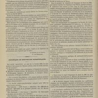 0274 - Page 262 - Ministère de la guerre. Instruction pour l'admission à l'École du service de santé militaire en 1889. Titre VIII. Concession des places gratuites / Chronique et nouvelles scientifiques. Avis