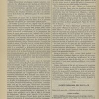 0292 - Page 280 - Hôpital Necker. M. Rendu. Hystérie et intoxication mercurielle / Société médicale des hôpitaux. Séance du 8 mars 1889. Communication. Sclérose diffuse péri-épendymaire et syringo-myélie. M. Hallopeau
