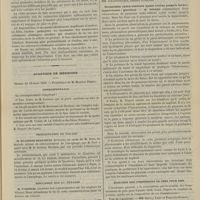 0301 - Page 289 - Recherches cliniques et expérimentales sur la pathogénie de la fièvre ; théorie générale sur la nature et les rôles physiologique et pathogène des diastases ou ferments solubles. Par M. le Docteur Roussy... III. Théorie générale sur la nature et les rôles physiologique et pathogène des diastases ou ferments solubles / Académie de médecine. Séance du 12 mars 1889. Correspondance / Présentation de malade / Discussion sur le tétanos. M. Verneuil / Communications. Recherches cliniques et expérimentales sur la pathogénie de la fièvre ; théorie générale sur la nature et les rôles physiologique et pathogène des diastases ou ferments solubles. M. Roussy / Grossesses extra-utérines ayant évolué jusqu'à terme ; laparotomie ; guérison. M. Pinard / Élection des commissions de prix pour 1889