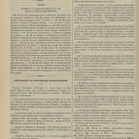 0322 - Page 310 - Notes chirurgicales. Le bandeau en ophtalmologie. M. le Docteur Trousseau / Thèses soutenues à la Faculté de médecine de Paris pendant l'année scolaire 1888-1889 / Chronique et nouvelles scientifiques. Faculté de médecine de Bordeaux / Faculté de médecine de Montpellier / Faculté de médecine de Nancy / École de médecine d'Amiens / École de médecine de Caen / École de médecine de Limoges / École de médecine de Rouen / Faculté de médecine de Paris