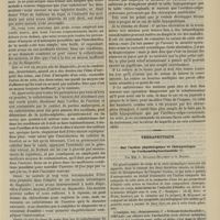 0347 - Page 335 - Hôpital Beaujon. M. Bazy. Une indication de la taille hypogastrique / Thérapeutique. Sur l'action physiologique et thérapeutique de l'orthométhylacétanilide. Par MM. G. Dujardin-Beaumetz et G. Bardet