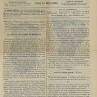 0353 - Page 341 - Sommaire / Séance de l'Académie de médecine / Hôpital Saint-Louis. M. Péan. Du morcellement appliqué à l'ablation des tumeurs. (Leçons recueillies par M. Lapervenche...)