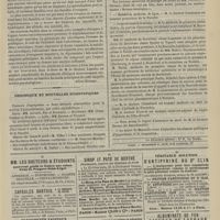 0403 - Page 391 - Revue bibliographique. Hérédité et alcoolisme, par M. le Docteur Legrain. [Albert Mathieu] / Chronique et nouvelles scientifiques. Faculté de médecine de Lyon / Corps de santé de la marine