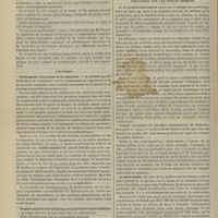 0432 - Page 420 - Académie de médecine. Séance du 16 avril 1889. Présentation. Un cas d'aïnhum. M. Legroux / Lectures. Pathogénie des abcès de la mamelle. M. Budin / Traitement des rétrécissements par l'électrolyse linéaire. M. Fort / Discussion sur les poêles mobiles. M. Dujardin-Beaumetz