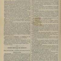 0434 - Page 422 - Académie de médecine. Séance du 16 avril 1889. Discussion sur les poêles mobiles. M. Dujardin-Beaumetz / Traitement de la constipation. M. Boisseau du Rocher / Société médicale des Hôpitaux. Séance du 12 avril 1889. Communications. Syringomyélie. M. Dejerine, cas rapportés par M. Joffroy / Paralysie agitante et miroirs rotatifs. M. Rendu, cas présenté par M. Luys / De l'embryocardie. M. Henri Huchard