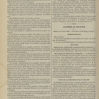 0452 - Page 440 - Suture de la cornée. Dans l'opération de la cataracte ; par M. le Dr Suarez de Mendoza... / Académie de médecine. Séance du 23 avril 1889. Correspondance / Lectures. Suture de la cornée dans l'opération de la cataracte. M. Suarez de Mendoza... / Chloroforme et chlorure de méthylène. M. Regnauld, au nom de M. Villejean et au sien / Suite de la discussion sur le tétanos. M. Leblanc, faits apportés par M. Verneuil