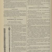0454 - Page 442 - Académie de médecine. Séance du 23 avril 1889. Suite de la discussion sur le tétanos. M. Leblanc, faits apportés par M. Verneuil / Comité secret / Instruments et appareils. Étui thermométrique aseptique de M. le Docteur Ch. Bailly... / Chronique et nouvelles scientifiques. Faculté de médecine de Lyon / Faculté de médecine de Montpellier / Faculté de médecine de Nancy