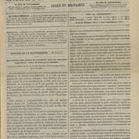 0469 - Page 457 - Sommaire / Hospice de la Salpêtrière. M. Charcot. Association sans fusion de l'hystérie avec les maladies organiques : tabes et sclérose en plaques. (Leçons recueillie par M. le Docteur Berbez...)