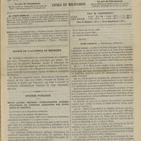 0497 - Page 485 - Sommaire / Séance de l'Académie de médecine / Hygiène publique. Décret portant règlement d'administration publique déterminant les conditions applicables aux divers modes de sépulture