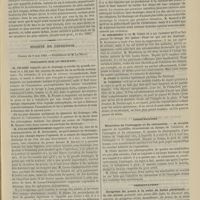 0513 - Page 501 - Érysipèle infectieux de la tête, dix-huit abcès ; par M. le Docteur Groussin... (Société méd.-prat., 11 fév. 1889) / Société de chirurgie. Séance du 8 mai 1889. Discussion sur le drainage. M. Nicaise / Communication. Résection de l'astragale et du calcanéum. M. Ollier / Présentations. Gangrène du pouce à la suite de bains phéniqués. M. Ch. Monod