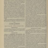 0556 - Page 544 - Hôpital du Midi. M. du Castel. De la blennorragie chronique et de son traitement / Académie de médecine. Séance du 21 mai 1889. Correspondance. Communications. Un cas de communication interventriculaire suivi d'autopsie. M. Legroux, en son nom et au nom de M. Dupré / Résection du genou. M. Ollier / Discussion sur le diabète. M. Dujardin-Beaumetz, à propos de la communication faite par M. Worms