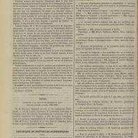 0558 - Page 546 - Académie de médecine. Séance du 21 mai 1889. Discussion sur le diabète. M. Dujardin-Beaumetz, à propos de la communication faite par M. Worms / Thèses soutenues à la Faculté de médecine de Paris pendant l'année scolaire 1888-1889 / Chronique et nouvelles scientifiques. Hôpitaux de Paris / Hôpitaux du Havre / Concours d'agrégation (anatomie et physiologie) / Concours du prosectorat / Concours de l'adjuvat / Faculté de médecine de Lyon / École de médecine d'Alger / École de médecine de Dijon / École de médecine de Toulouse