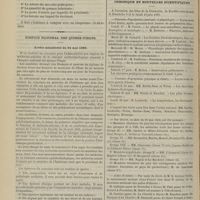 0586 - Page 574 - Revue générale. Infection puerpérale et phlegmatia alba dolens. Par M. le Dr Fernand Widal... XI. Conclusion générale / Hospice national des quinze-vingts. Arrêté ministériel du 24 mai 1889 / Chronique et nouvelles scientifiques. Concours d'agrégation (anatomie et physiologie) / Concours d'agrégation (physique et chimie) / Asiles d'aliénés