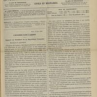 0637 - Page 625 - Sommaire / L'hygiène dans l'armée. Rapport au Président de la République française