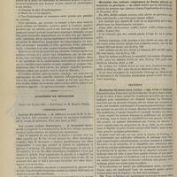 0648 - Page 636 - Traitement électrique des fibromes de l'utérus ; par M. le Docteur Apostoli / Académie de médecine. Séance du 18 juin 1889. Communications. Lavage du péritoine. M. Trélat, au nom de M. le Docteur Delbet / Les sucres comme diurétiques. M. Dujardin-Beaumetz, à propos de la communication de M. Sée / Mortalité des enfants originaires de Paris, placés en nourrice en province. M. Ledé / Lectures. Recherche du sucre dans l'urine. MM. Yvon et Berlioz